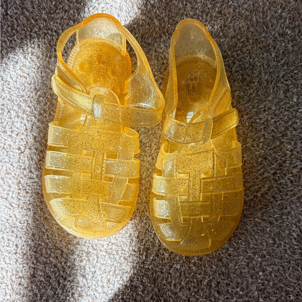 GAP Kids Glitter Jelly Sandals - Gold